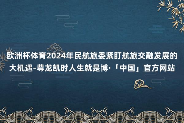 欧洲杯体育2024年民航旅委紧盯航旅交融发展的大机遇-尊龙凯时人生就是博·「中国」官方网站