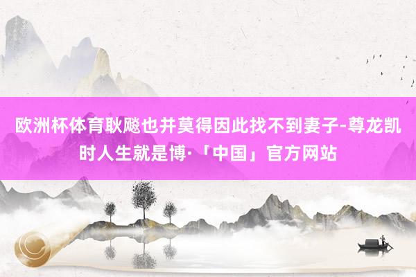 欧洲杯体育耿飚也并莫得因此找不到妻子-尊龙凯时人生就是博·「中国」官方网站