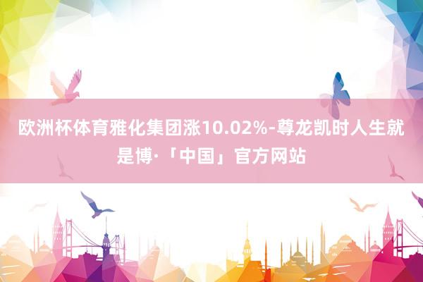 欧洲杯体育雅化集团涨10.02%-尊龙凯时人生就是博·「中国」官方网站