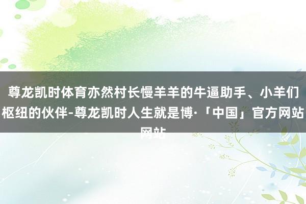 尊龙凯时体育亦然村长慢羊羊的牛逼助手、小羊们枢纽的伙伴-尊龙凯时人生就是博·「中国」官方网站