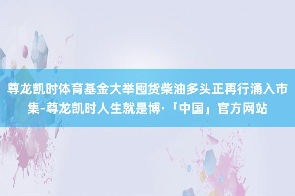 尊龙凯时体育基金大举囤货柴油多头正再行涌入市集-尊龙凯时人生就是博·「中国」官方网站