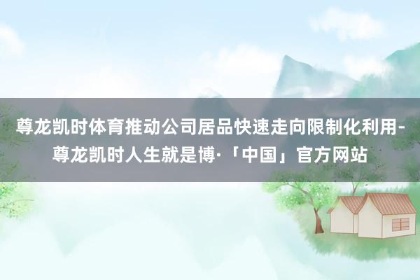 尊龙凯时体育推动公司居品快速走向限制化利用-尊龙凯时人生就是博·「中国」官方网站