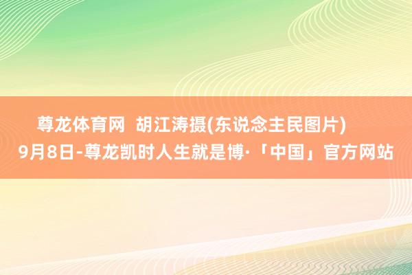 尊龙体育网  胡江涛摄(东说念主民图片)      9月8日-尊龙凯时人生就是博·「中国」官方网站