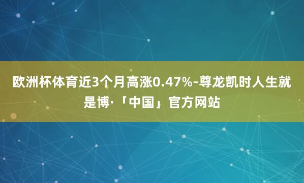 欧洲杯体育近3个月高涨0.47%-尊龙凯时人生就是博·「中国」官方网站