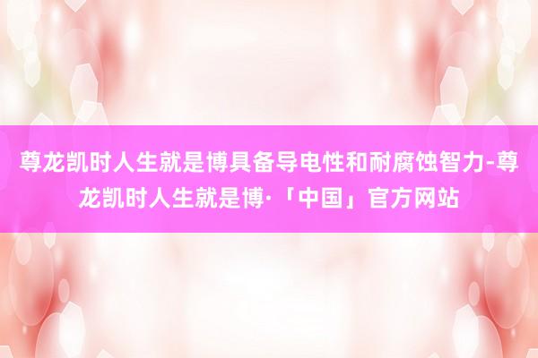尊龙凯时人生就是博具备导电性和耐腐蚀智力-尊龙凯时人生就是博·「中国」官方网站
