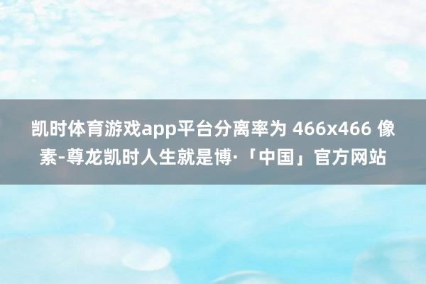 凯时体育游戏app平台分离率为 466x466 像素-尊龙凯时人生就是博·「中国」官方网站